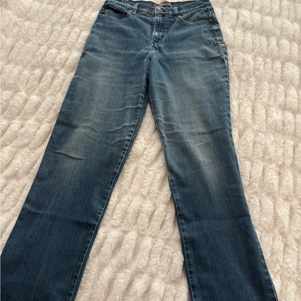 Gloria Vanderbilt Blue Straight Leg Jeans Classic Style